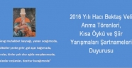 Hacıbektaş, 2016 Kısa Öykü ve Şiir Yarışmaları Şartnameleri